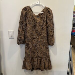 Anthropologie Cheetah Dress